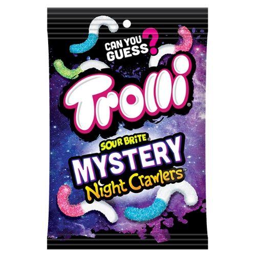 Trolli Sour Brite Mystery Night Crawlers 5oz  12 Pack