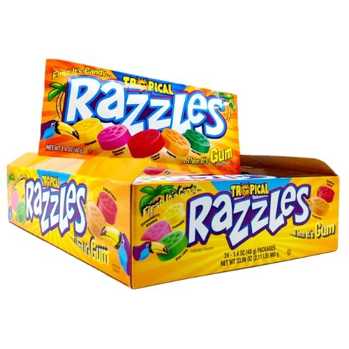 Tropical Razzels Candy-24 CT