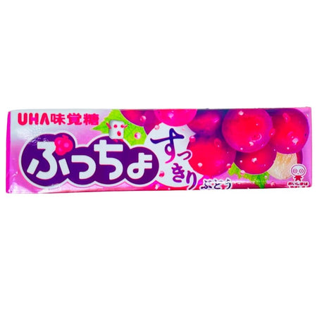 Uha Puccho Grape Chewy Candy 10 Pieces (Japan) - 10 Pack