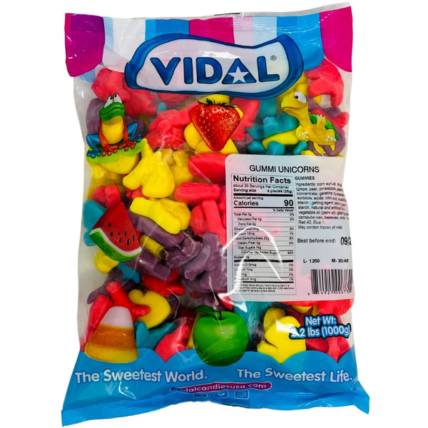 Vidal Gummi Unicorns 2.2lb - 1 Bag