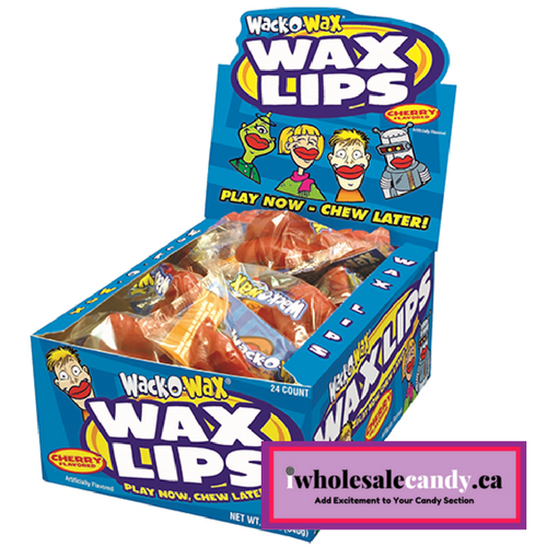 Wack-O-Wax Wax Lips - 24 Pack