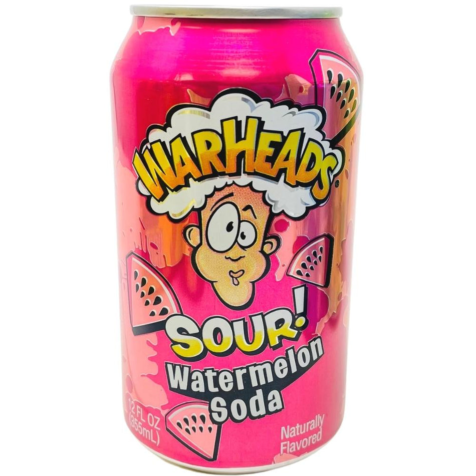 Warheads Sour Watermelon Soda 355mL - 12 Pack