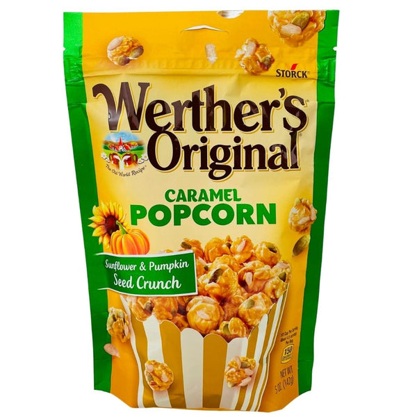 Werthers Original Popcorn Sunflower and Pumpkin Seed Crunch 5oz - 6 Pack