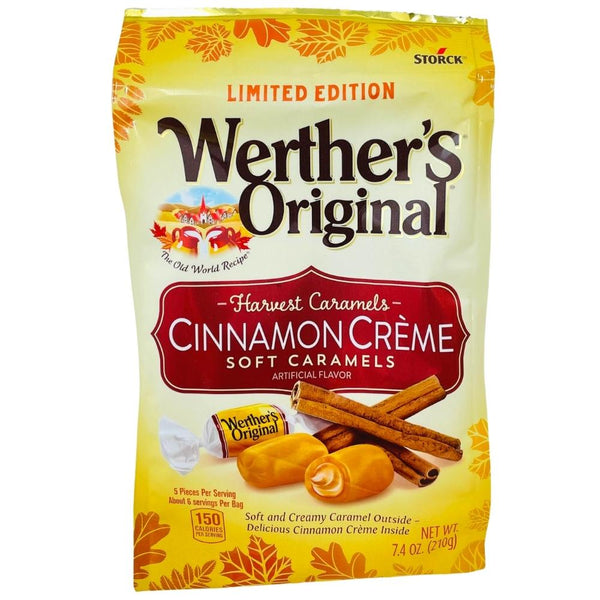 Werthers Original Soft Cinnamon Creme Caramels 7.4oz - 8 Pack