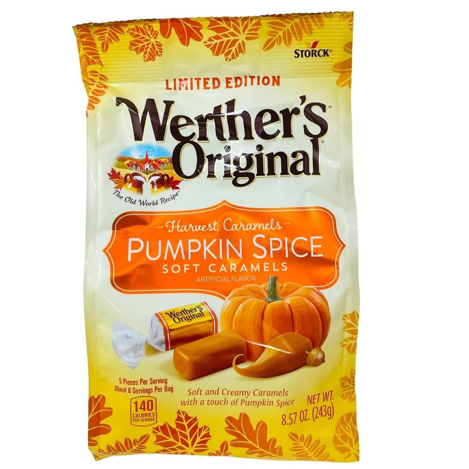 Werthers Original Soft Pumpkin Spice Caramels 8.57oz - 8 Pack