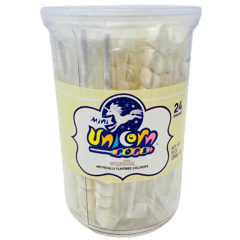 Mini Unicorn Pops White - 24 Pack A Mythical Lollipop