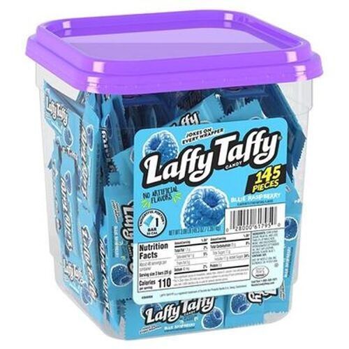 Wonka Laffy Taffy Blue Raspberry-145 CT Tub