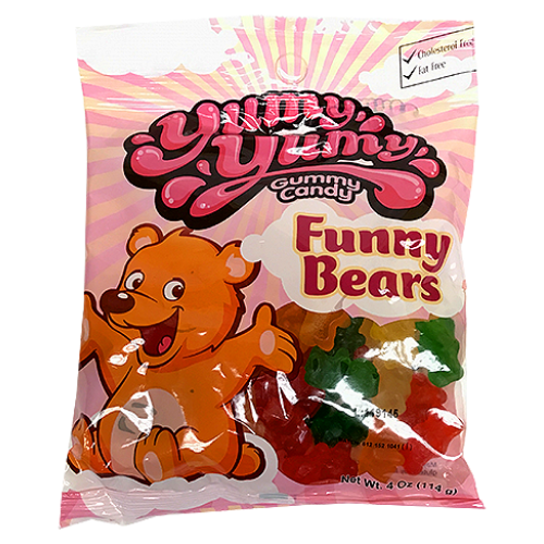 Yumy Yumy Funny Bears Gummy Candy-Halal Certified