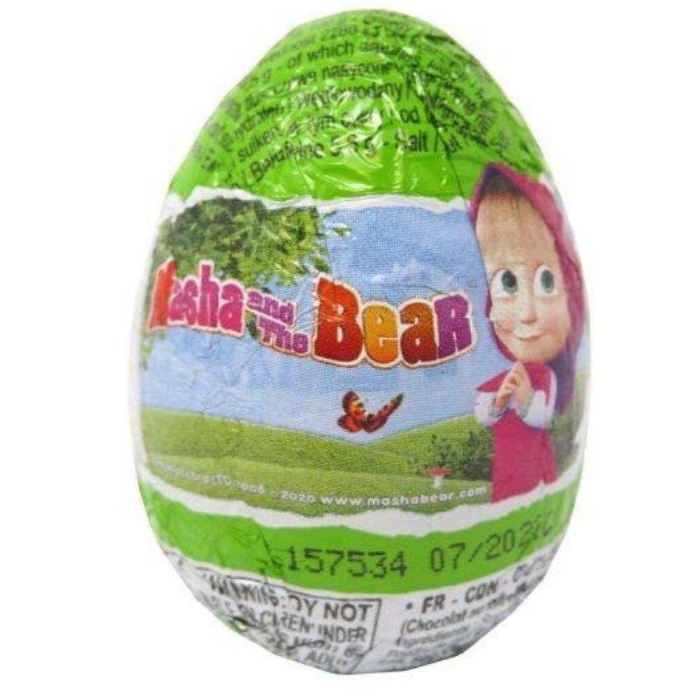 Zaini Mash and The Bear Surprise Eggs 20g - 24CT Wholesale Candy Canada