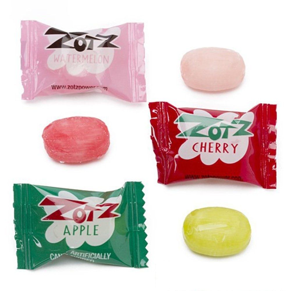 Candy Zotz Fizz Power Candy Strings Cherry Apple Watermelon - 48